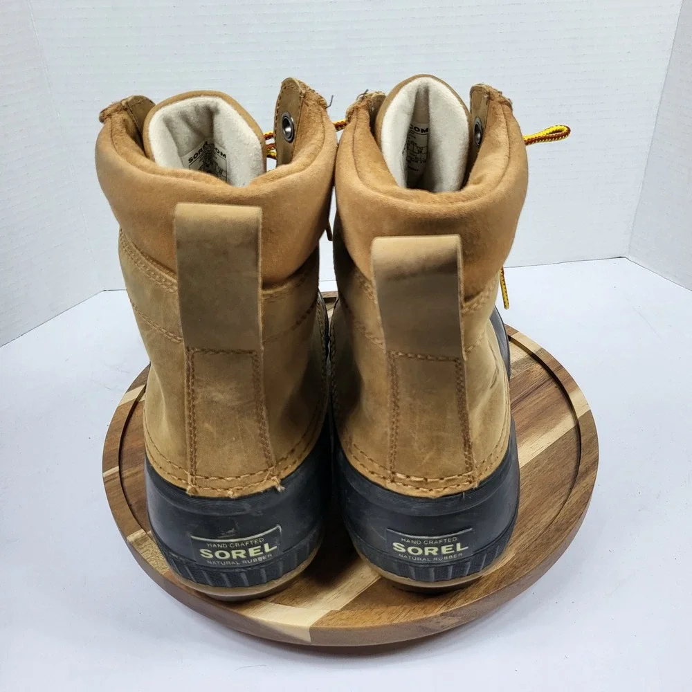 Sorel Cheyanne II Boots Men 10 Brown Black Excellent Waterproof Insulated NM1704